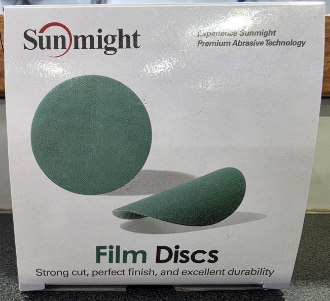 75MM SUNMIGHT VELCRO DISC NO HOLE 1500G (50)