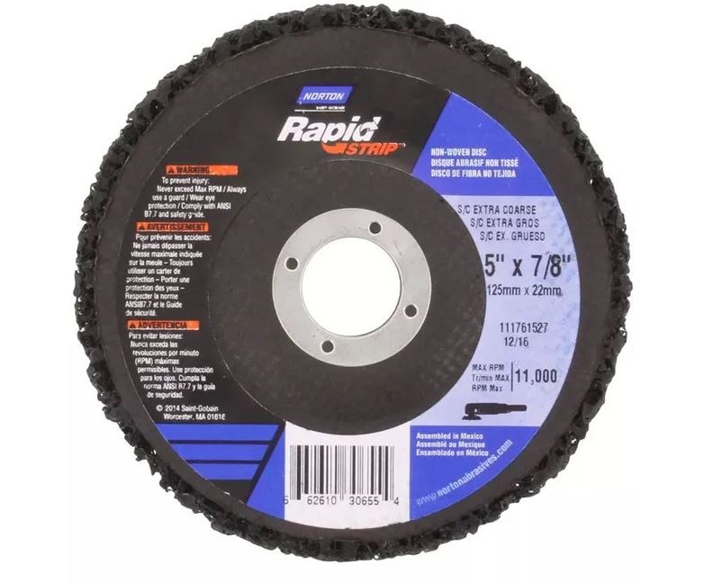 RAPID STRIP DISC 5" 125MM BLACK (10)
