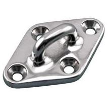 SS 316 PAD EYE DIAMOND 100MM 4″