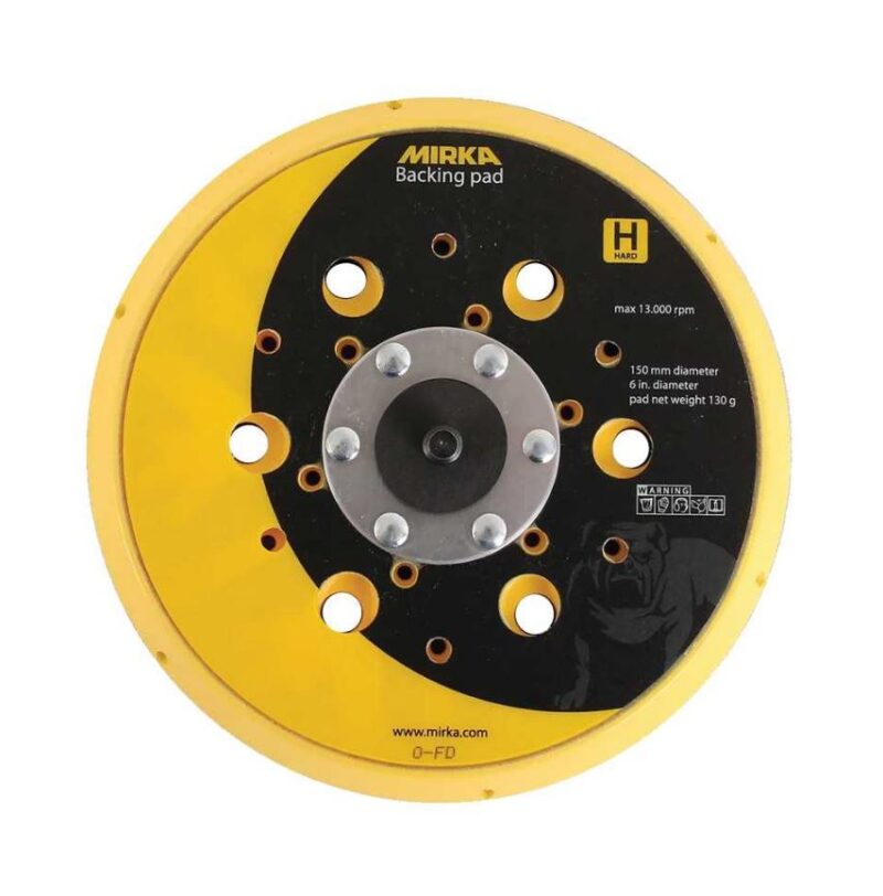 MIRKA BACK PAD FOR DEROS SANDER 150MM/6" GRIP 48H HARD