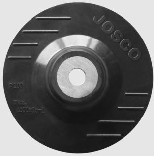 100MM BACKING PAD RUBBER M10 WITH DRILL ADAPTOR