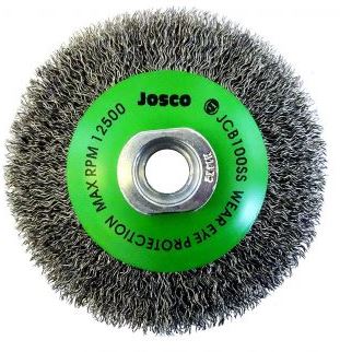 JOSCO 100MM STAINLESS STEEL CRIMPED BEVE