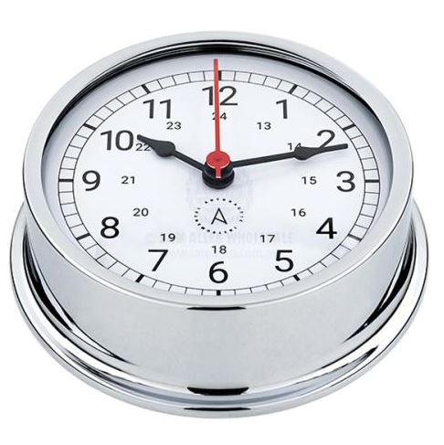 CLOCK AUTONAUTIC PACIFIC 120MM CHROMED BRASS