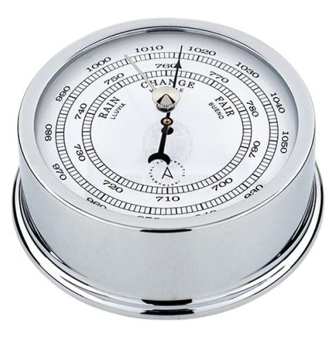 BAROMETER AUTONAUTIC ATLANTIC 95MM CHROME BRASS