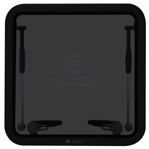 HATCH RELAXN DECK BLACK ALU 564 X 564MM