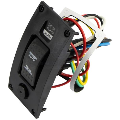 RELAXN SWITCH PANEL BILGE INC ALARM ON-OFF-(ON) ROCKER 12V