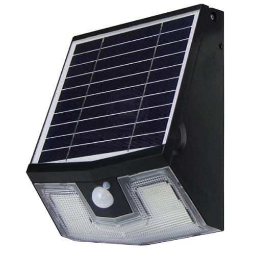 LED SOLAR WALL LIGHT 7W BLACK WITH REMOTE 700LM