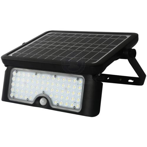 LED SOLAR FOLDING FLOOD LIGHT 10W BLACK COVER 1150LM
