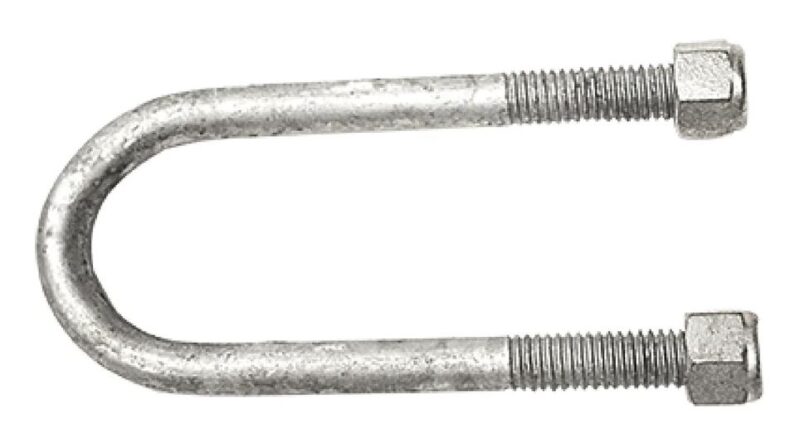 TRAILER U BOLT 1/2" X 1 1/2" X 4" ROUND (4)
