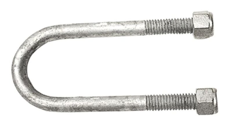 TRAILER U BOLT 1/2" X 2" X 5" ROUND (4)