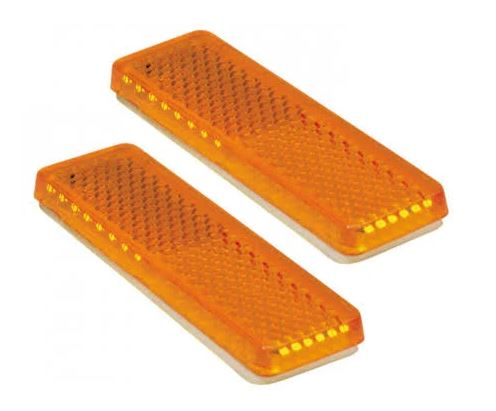 ARK AMBER REFLECTOR 22X85MM PAIR - BLISTER PACK