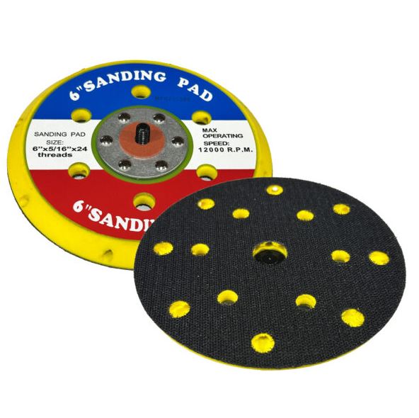 BACKUP PAD 150MM X 5/16 15 HOLE HOOK