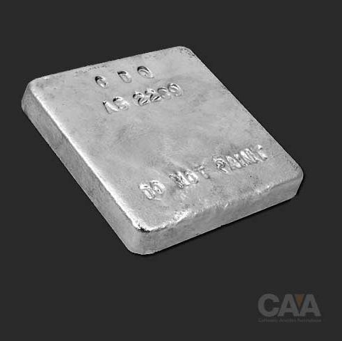 ZN BLOCK 4KG  SOLID 155X155X25