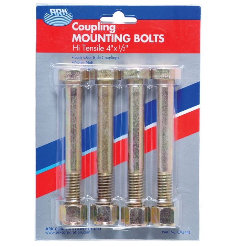4 COUPLING MOUNT BOLTS 4"X1/2" HI TENSILE ARK