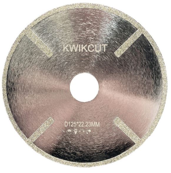 DIAMOND BLD 125X1.7X22 SPOKES F/GLASS 5"