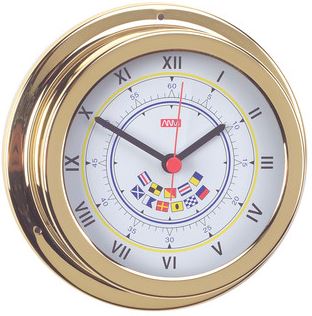 CLOCK BRASS FLAGS 120MM