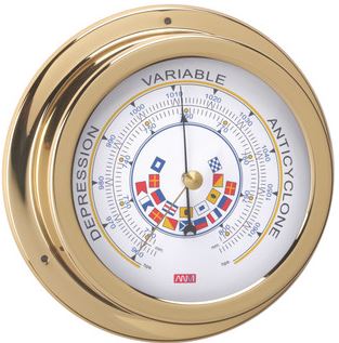 BAROMETER BRASS FLAGS 120