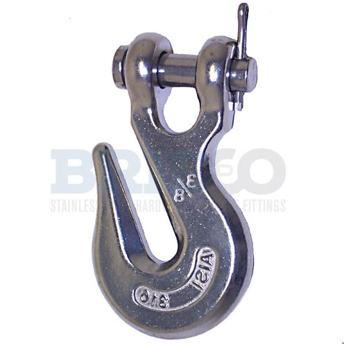 CLEVIS CHAIN HOOK SS 1/4 {6MM}