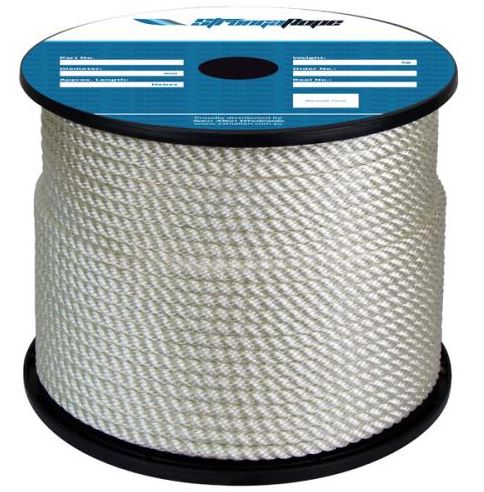 ROPE NYLON 18MM 3 STRAND REEL 100M