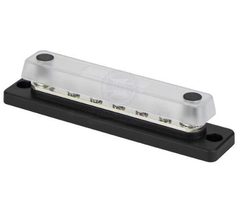 BUSBAR HD 10 WAY 2 STUD INCLUDES CLEAR COVER