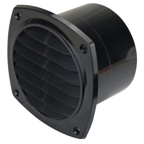 VENT 76MM BLACK BLOWER WITH TAIL