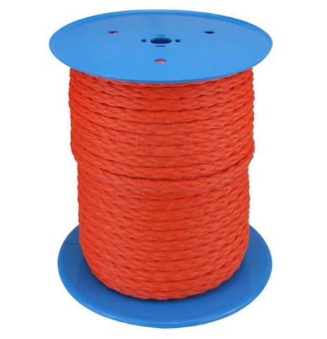 SKI ROPE 14MM PE MONO ORANGE PER MTR