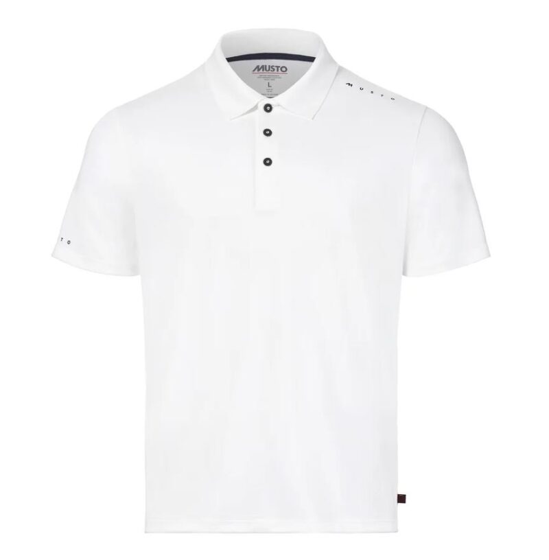 MUSTO EVO CREW SUNBLOCK SS POLO WHITE XL