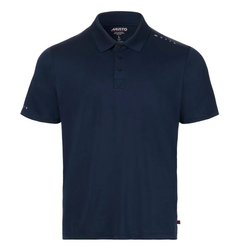 MUSTO EVO CREW SUNBLOCK SS POLO NAVY L
