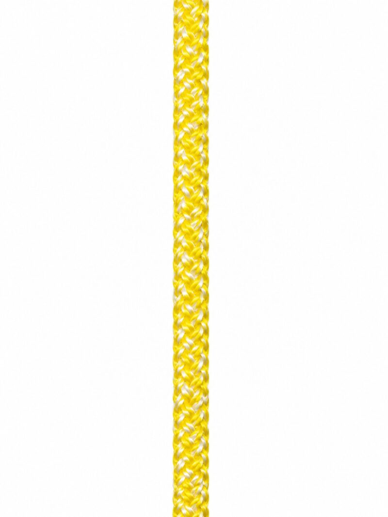 BOWLINE BRAID BLEND 8MM WHITE / YELLOW PER MTR