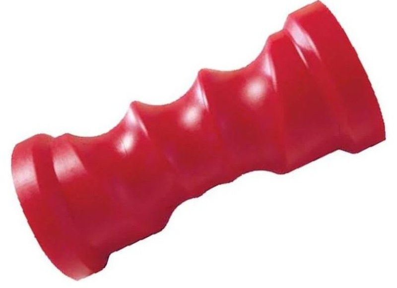 8 inch red self-centring trailer roller at Marine Trade Supplies Coomera