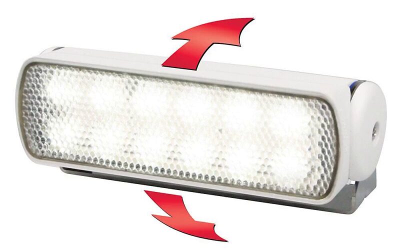 HELLA SEA HAWK BLACK LED DECK LAMP SPREAD 12V - Image 2