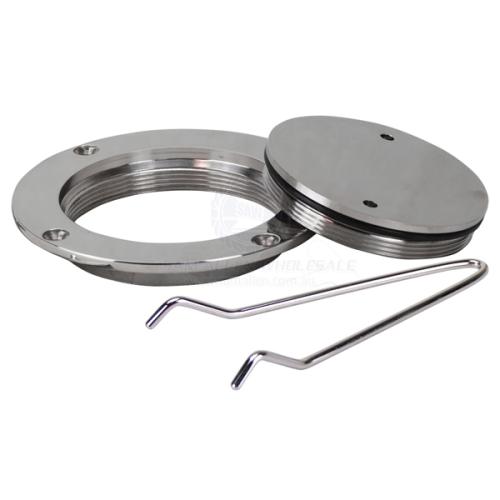 316G S/S DECK PLATE WITH SPANNER ID100MM OD140MM