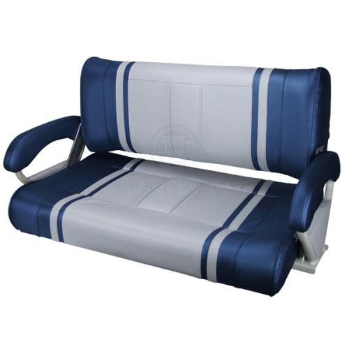 DOUBLE FLIP BLACK SEAT WHITE CARBON/BLUE