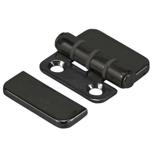 HINGE 316G SS BLACK PVD ANTI SLAM INC CLOVER 40X40MM PAIR