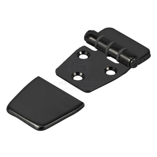 HINGE 316G SS BLACK PVD ANTI SLAM INC COVER 40X59MM PAIR