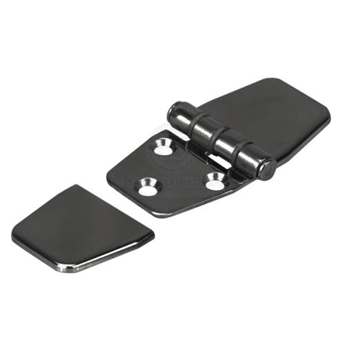 HINGE 316G SS BLACK PVD ANTI SLAM INC COVER 40X76MM