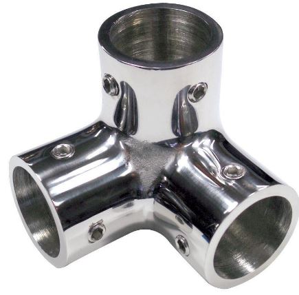 SS 316 3 WAY CORNER T/S 25MM