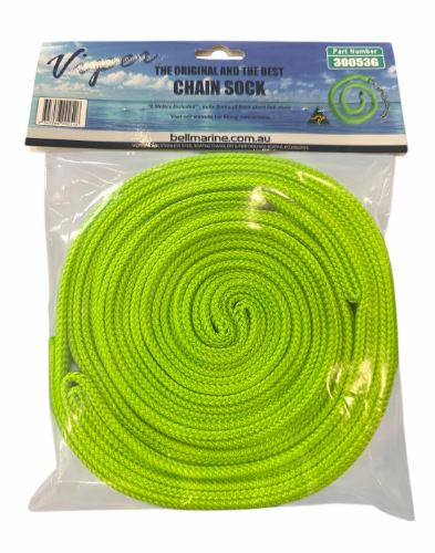 VIPER CHAIN SOCK T/S 6MM S/LINK CHAIN 8M GREEN