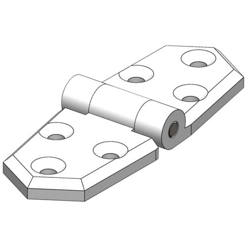 TRU-DESIGN HINGE SMALL NYLON WHITE PAIR
