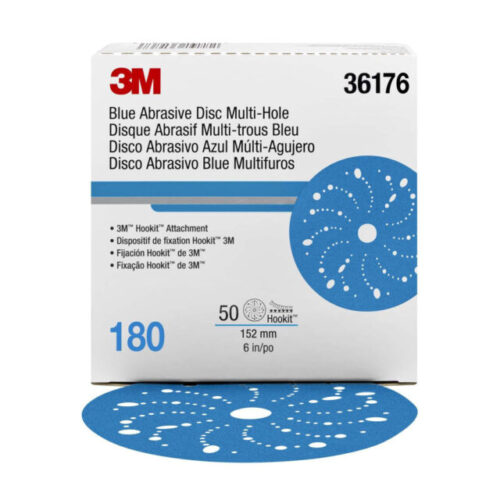 3M 36176 BLUE ABRASIVE DISC 180G (BOX)