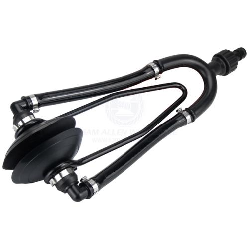 OUTBOARD FLUSHER DELUXE ROUND DUAL INLET
