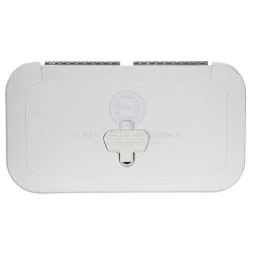 HATCH ACCESS JIM BLACK SARALON PLASTIC WHITE 375X205MM