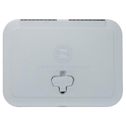 HATCH ACCESS JIM BLACK WHITE SARALON PLASTIC 388X282MM