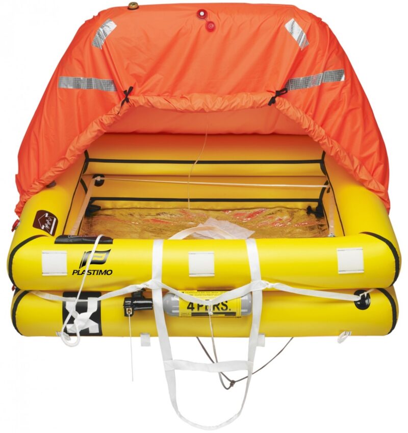 PLASTIMO TRANSOCEAN 4 PERSON LIFERAFT ISO PACKED >24HR