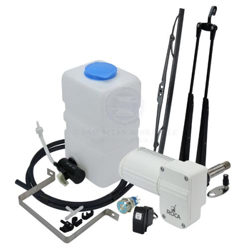 ROCA WINDSCREEN WIPER/WASHER KIT 12V WHITE