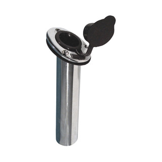 ROD HOLDER PRESSED S/S HEAD WITH BLACK CAP