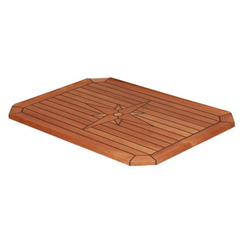 NAUTEAK CLASSIC TEAK TABLE W/STAR 840X560MM