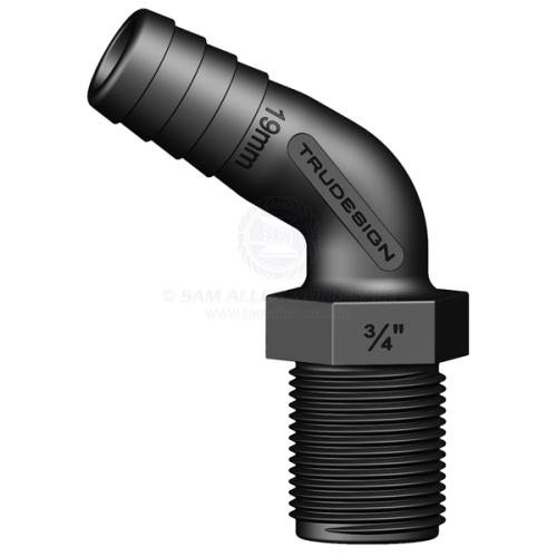 TRUDESIGN HOSE TAIL 120' 3/4" BSP - 3/4" HT