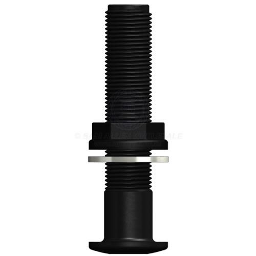 TRU-DESIGN SKIN FITTING 1" BSP LONG BLACK