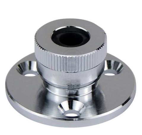 8MM W/PROOF CABLE OUTLET CP BRASS